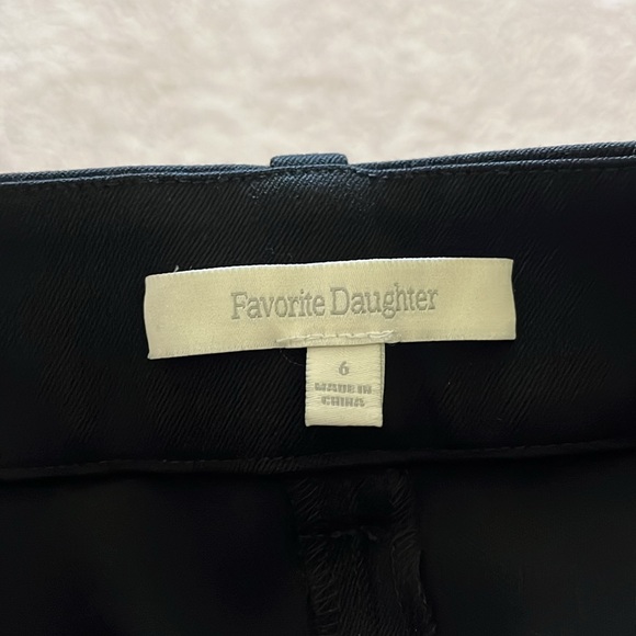NEW Favorite Daughter The Favorite Pants Black High Waist Wide Leg Size 6 - Picture 7 of 9